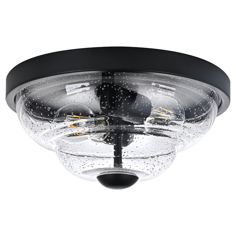 Plafonnier encastré noir mat 12 lumières 2 lumières 12 pouces