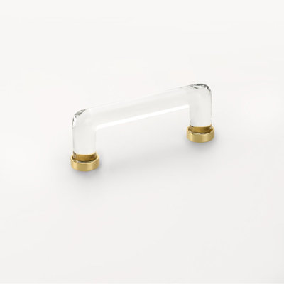 Emtek Modern Glass Cabinet Pull 4" Center-to-Center