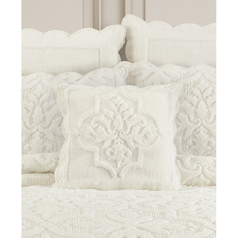 Teigen 18" Square Quilted Velvet Throw Pillow