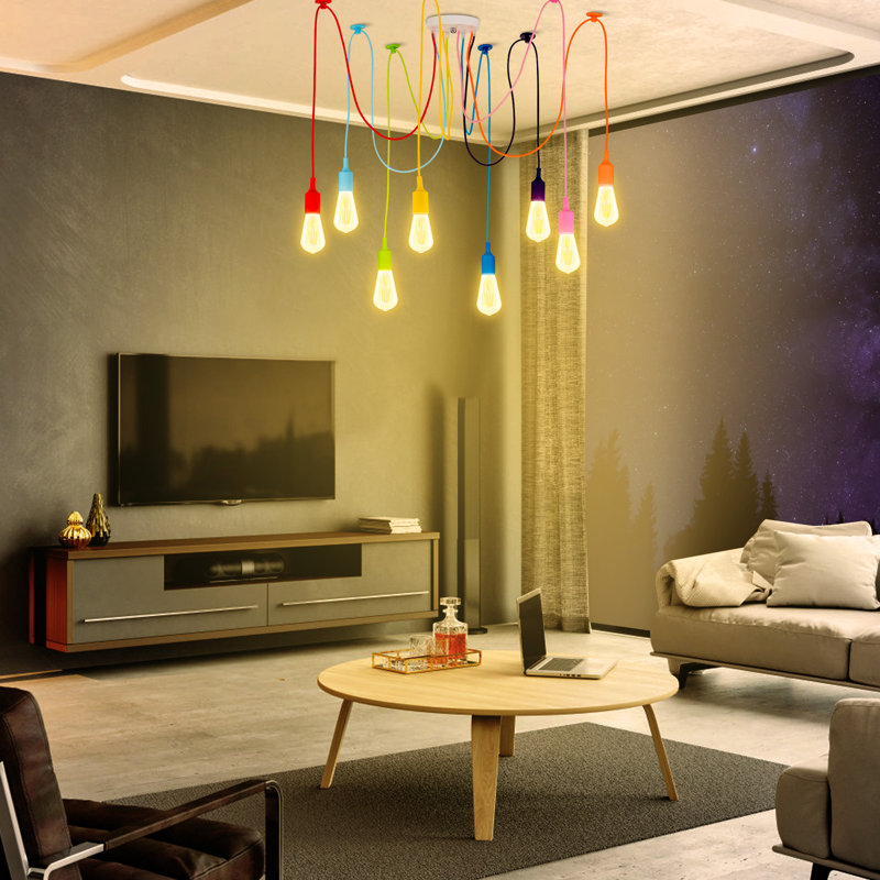 Luminaire suspendu à 8 lumières Daryiah