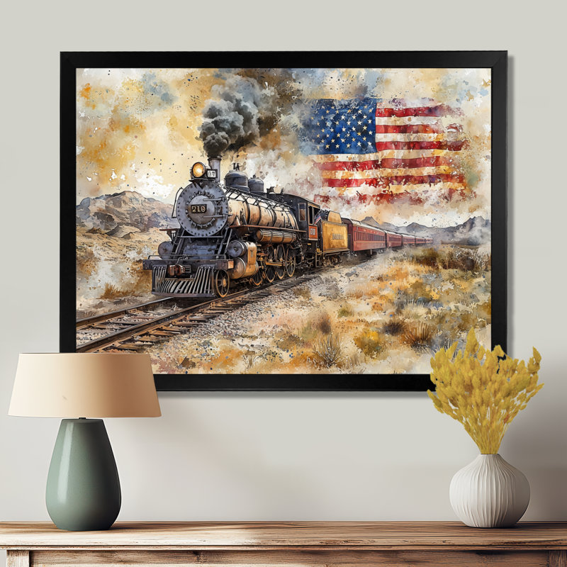 Laithen - États-Unis, art mural, Reproduction d'une seule photo avec cadre, Noir, H 24 po x l 32 po