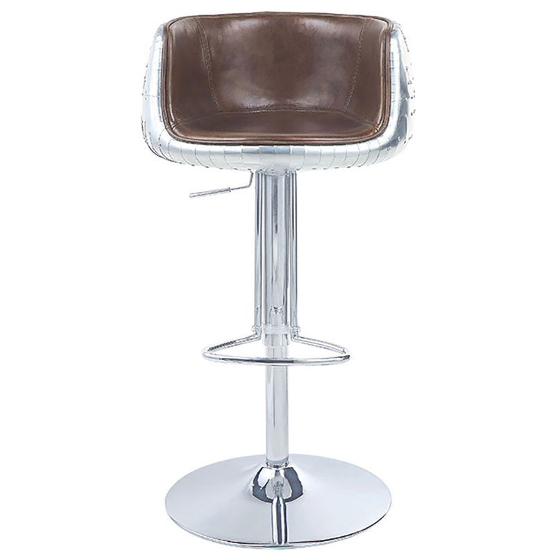 Tabouret de chaise pivotant à hauteur réglable moderne en brun rétro - indispensable pour la salle à manger