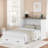 Multi-functional Foldable Murphy Bed  With Charging Station And 1 Large Storage Drawer-562773348-562773351
