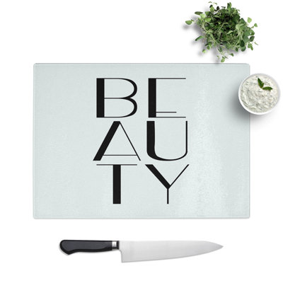 Beauty Typography Chopping Board