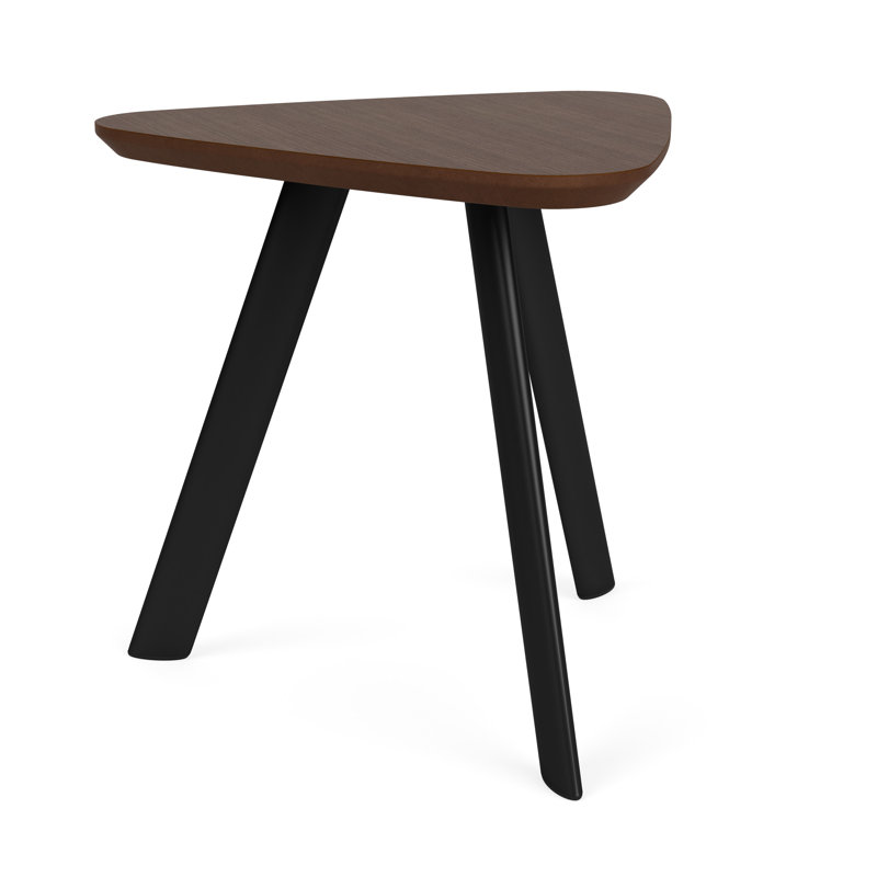 Table de bout Darsey Lounge, Noir, Noyer Riftwood