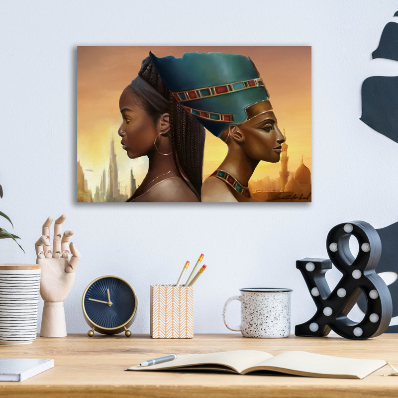 «Past and Futur Queens» par Salaam Muhammad, H 12 po x l 16 po x P 0,13 po