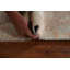 Tapis beige en laine noué à la main de conception unique 2 pi 10 po x 4 pi 9 po New Age