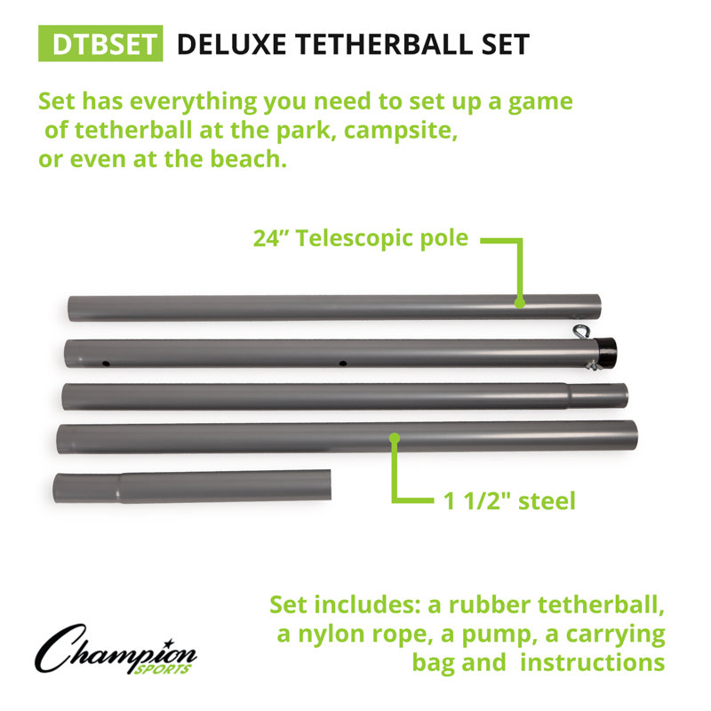 Champion Sports Metal Tetherball
