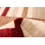 Tapis unique en laine noué à la main rouge foncé / brun / beige nouvel âge 6 pi 8 po x 9 pi 9 po Suez