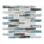 1 po Giovan x 4 po Carreau de mosaïque en verre et mur de brique-65123717