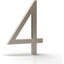 Méga poignées avec numéros de maison pour l'extérieur - 5 po pour installation facile à installer au mur - Numéros de métal robustes pour l'adresse sur la maison, quincaillerie de fixation incluse - Nickel satiné (numéro 0)-114280819-136314710