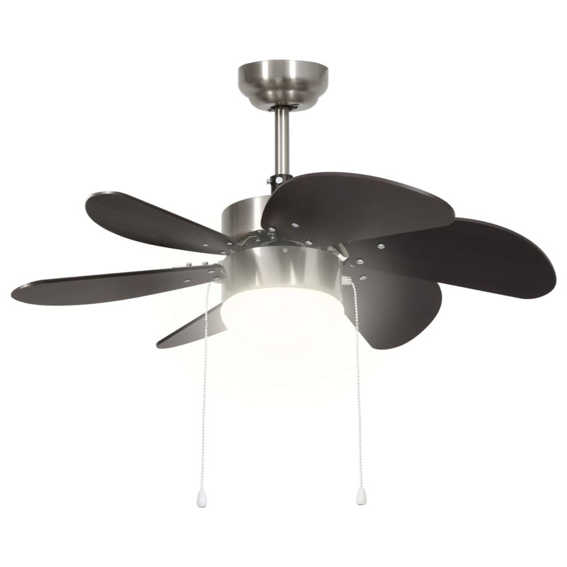 Dornan 76cm Ceiling Fan with Light Kit, Black
