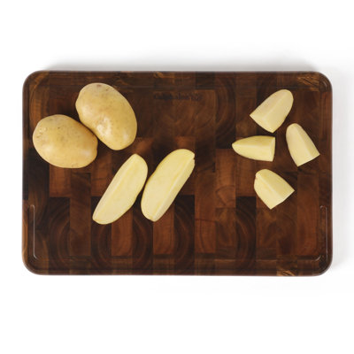 Calphalon Edge Guard Medium 18 x 12 End Grain Acacia Wood Cutting Board