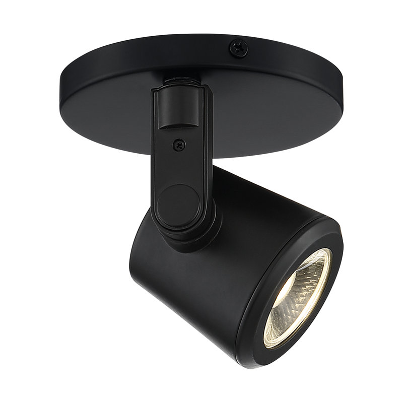 Plafonnier semi-encastré à DEL 1 lumière 4,75 po Aalivia, Noir