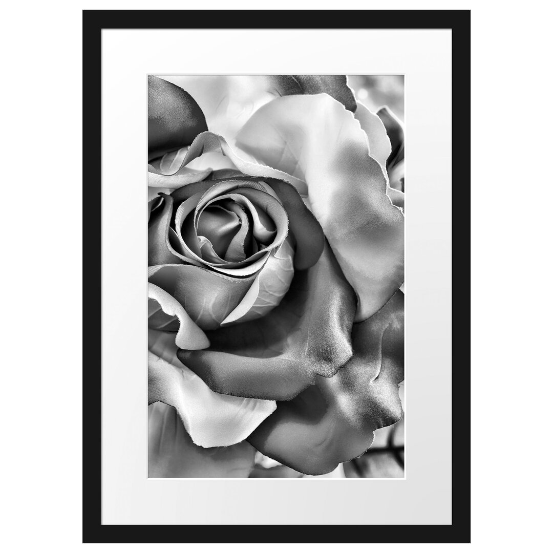 Gerahmtes Poster Bunte Rosen