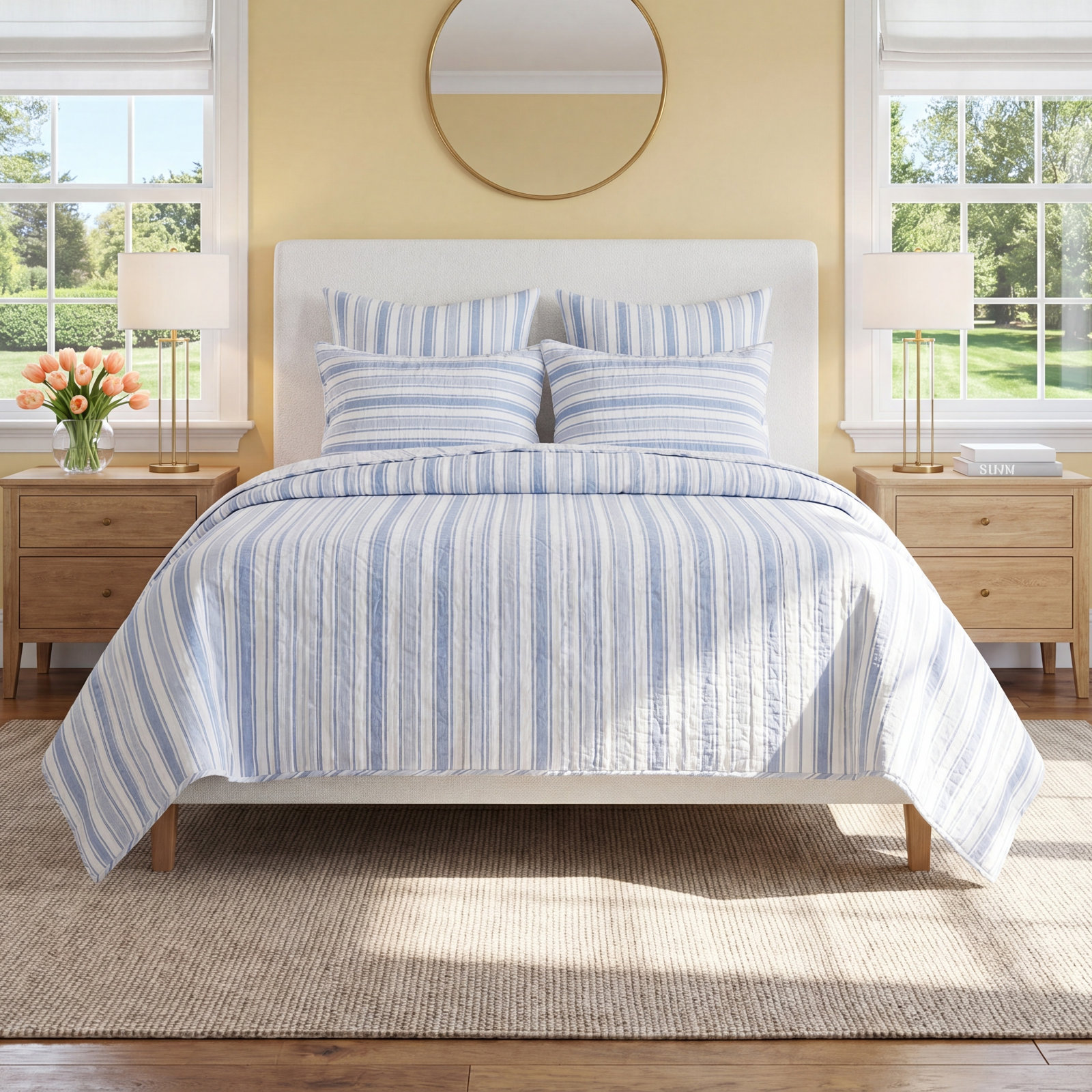 Cotton Quilt Set, Full/Queen