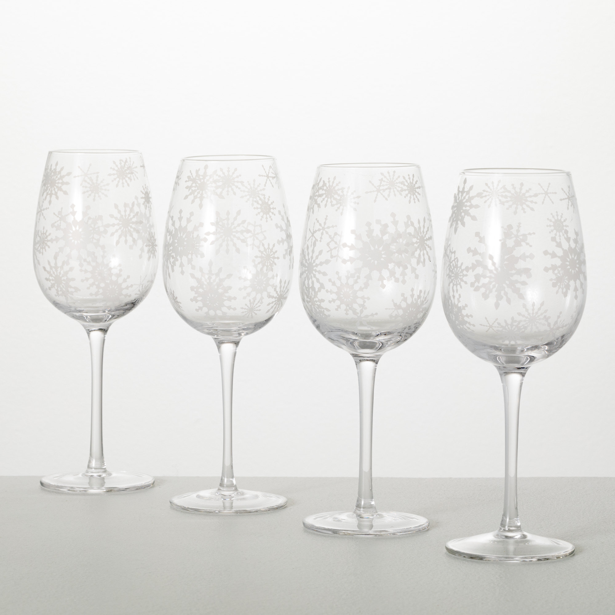 Ashland 10 oz. Crystal All Purpose Wine Glass (Set of 4) Rosdorf Park