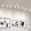Luminaire sur rail 8 lumières avec têtes réglables et 8 ampoules incluses-109583301-109583299