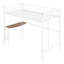 Lit mezzanine simple en métal avec bureau d'étude ergonomique et rails-938115670
