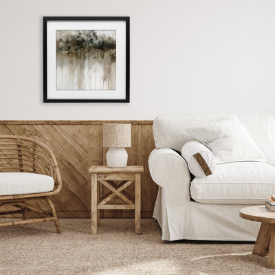 Forest Edge Illusion Framed Print Under Glass, design by Carol Robinson