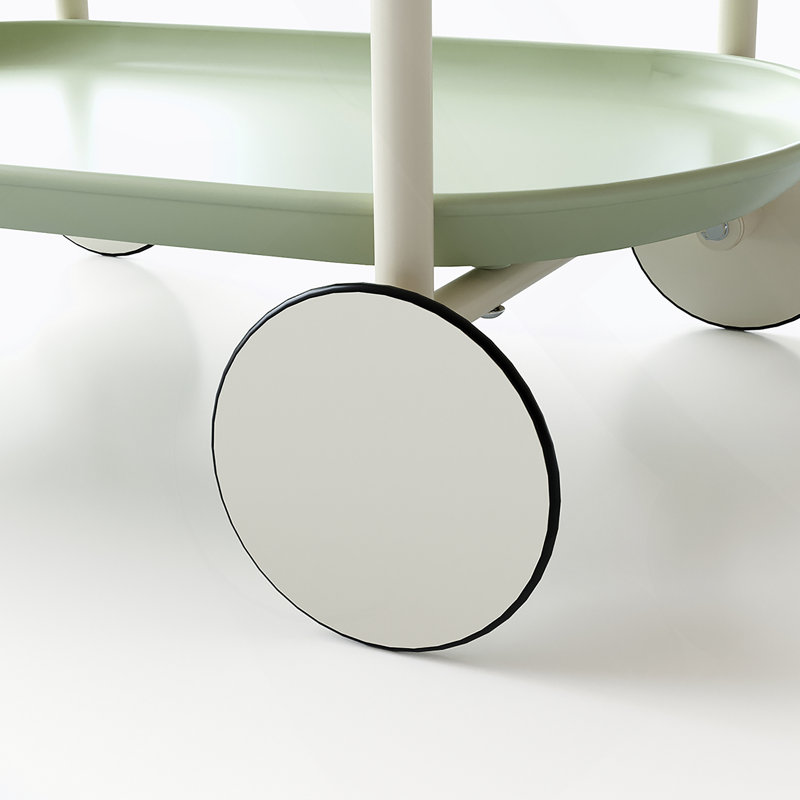 Lune chariot de rangement (vert) Nordic Internet célébrité chariot mobile cuisine simple tablette de rangement double canapé de salon