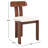 Keokuk Boucle Seat Dining Chair-1235090395