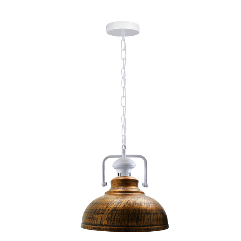Lockett 1 - Light Satin Nickel Pendant, Brushed Copper