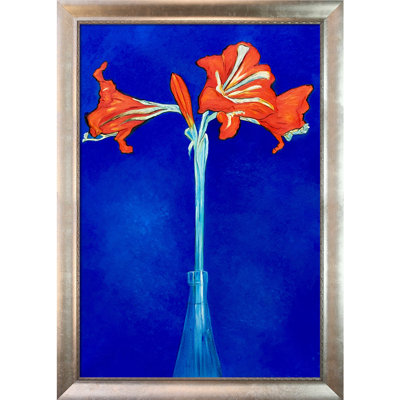 «Amaryllis» par Piet Mondrian, reproduction d'art sur toile encadrée