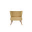 Fauteuil à oreilles Elegant, brun laiteux, 31,5 po x 30,3 po x 28,3 po | Structure en bois massif et revêtement 100% polyester | Hauteur du siège en mousse 32 pouces: 15,7 pouces | Tissu facile à nettoyer, ajout élégant à tout espace de vie-1089975457