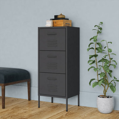 Storage Cabinet Freestanding File Cabinet with Drawers for Office Steel