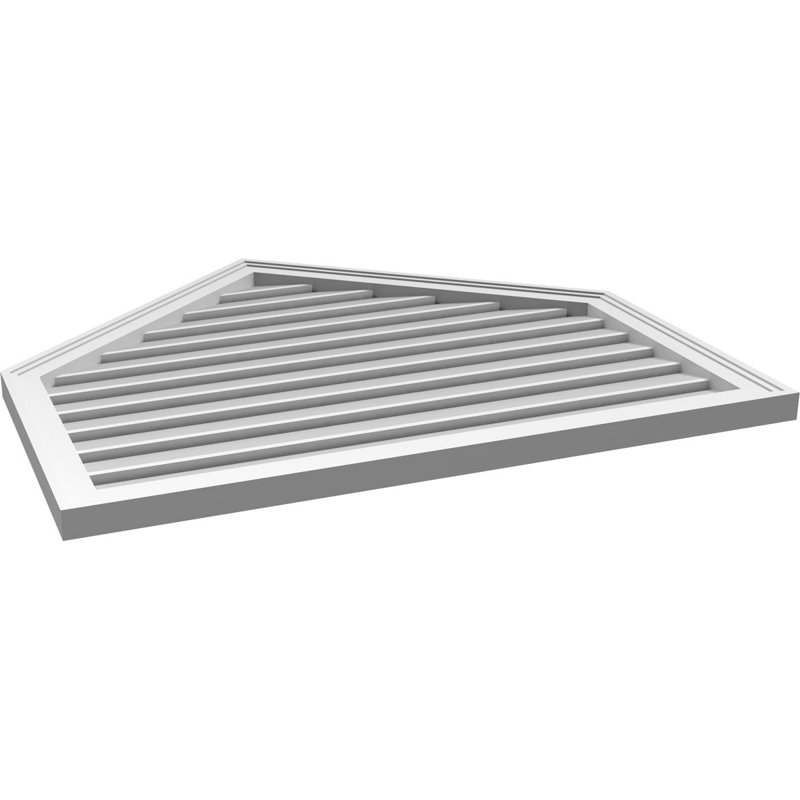 Pente fonctionnelle en uréthane à hauteur de sommet 10 po, brun clair apprêté, H 34 po x l 38 po x P 1,5 po
