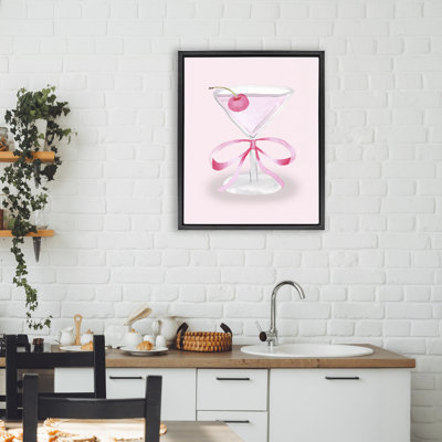 Cadre flottant Coquette Cherry Cocktail, design par Nina Jacobs