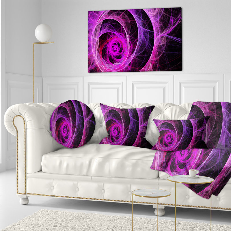 Coussin Exotic, Rose / Noir