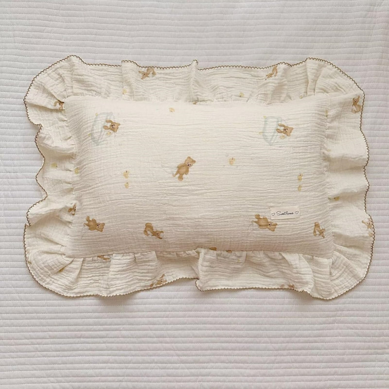 Taie d'oreiller mignonne en coton pour enfants