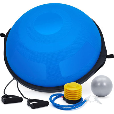 Aptliton 25" Half Balance Ball Trainer with Bands & Pump for Pilates & Fitness