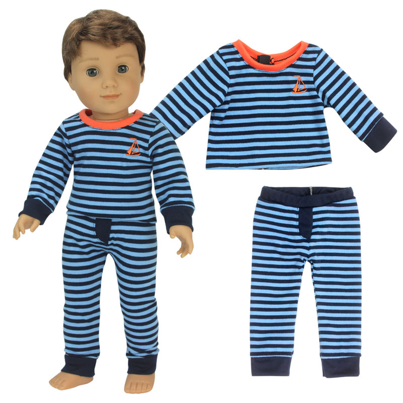 Doll Stripe Pajama Pants and Long Sleeve T