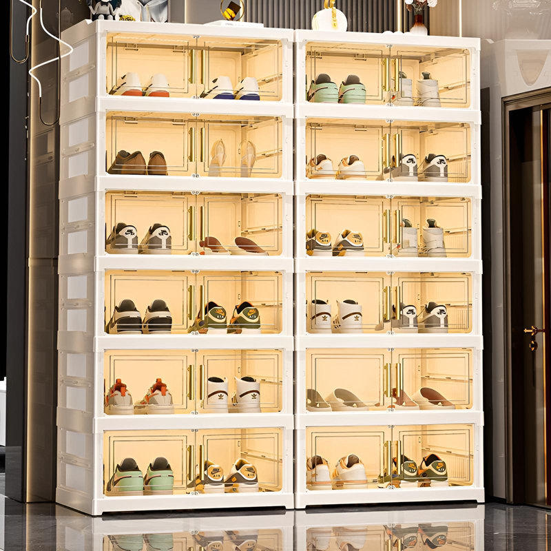 Range-chaussures pliable, Range-chaussures transparent