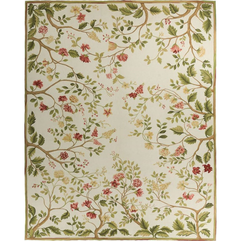 Hand-Knotted Wool IVORY Area Rug