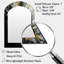 Grey And Yellow Infinite Geometry II - Abstract Arch Decorative Mirror On Metal-1001277355