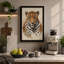 Leopard in Stillness Boho - Wrapped Canvas-321008790-321008792