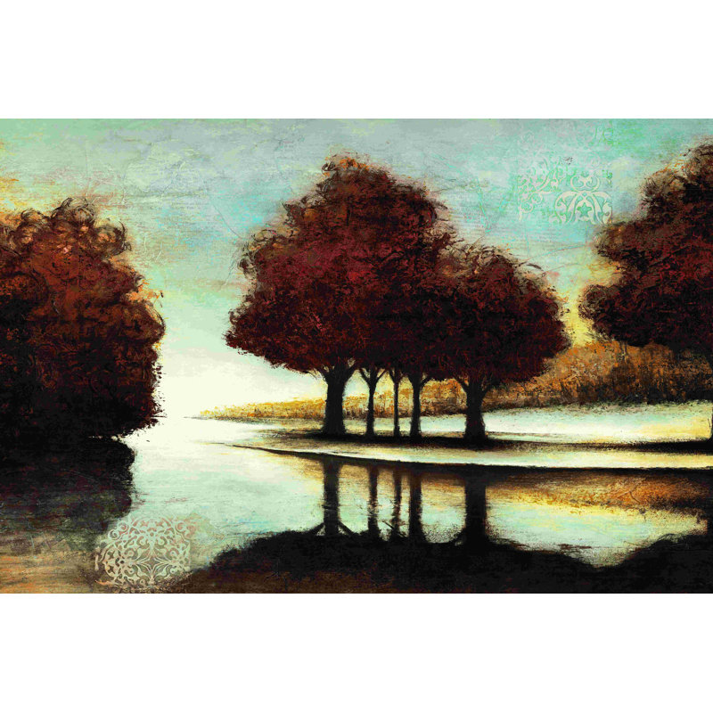 «Trees by the Water», reproduction sur toile tendue, H 24 po x l 36 po