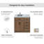 ARIEL HEPBURN 37 IN RIGHT OFFSET RECTANGULAR SINK VANITY 1,5 IN-1076665257-1076665252-1081725080