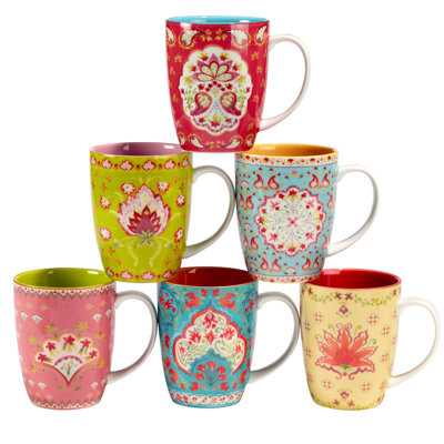 Ensemble de 6 tasses 6 pièces Certified International Francesca