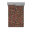 Bleu sarcelle et ambre / motif floral framboise