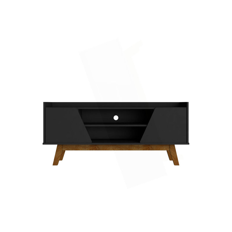 Meuble télé Mid-Century, Noir
