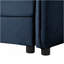 Canapé surdimensionné en chenille surdimensionné, petit canapé 2 places surdimensionné, causeuse moderne et confortable pour salon, chambre à coucher, bureau, combinaison de bricolage, chenille, bleu