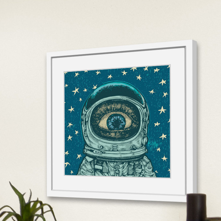 «Alien Eye», reproduction encadrée, H 24 po x l 24 po x P 1,5 po