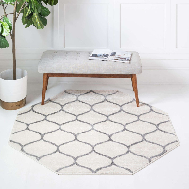 Tellaro Abstract Indoor Rug, Round 8'