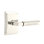 Emtek Select Privacy Interior Mortise w/ Neos Rosette & L-Square Stem, Knurled Lever