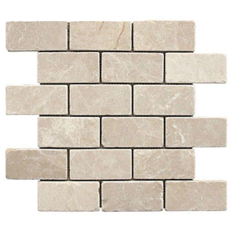 Carreau de mosaïque en marbre et brique